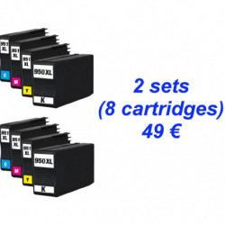 2 sets HP950 XL Zwart- 951...